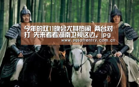 今年的双11晚会尤其热闹 两台对打 先来看看湖南卫视这边。|pg游戏(图3) pg游戏